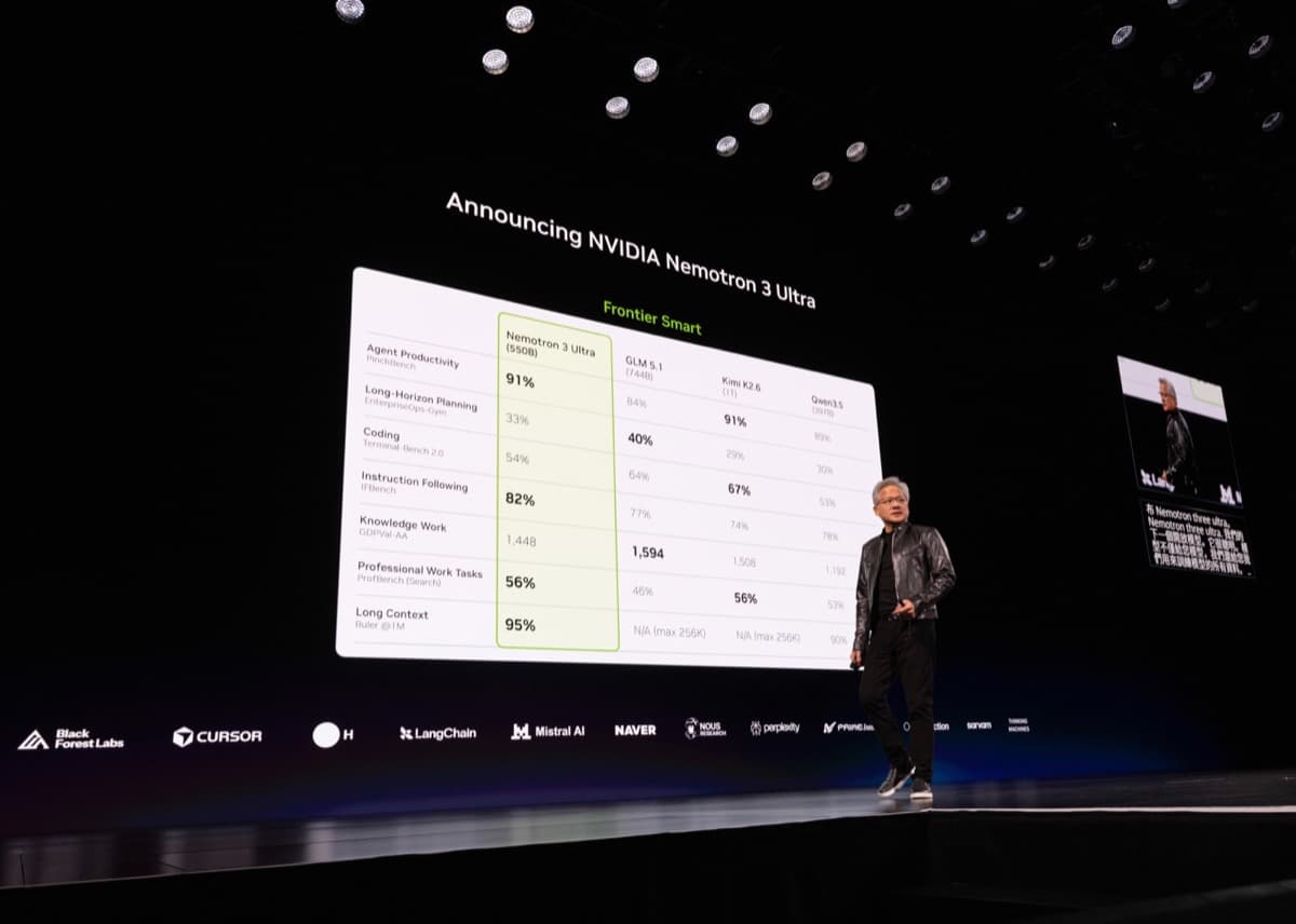 H Company representatives at the NVIDIA GTC conference in Taipei.