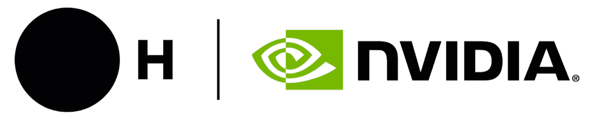 H Company and NVIDIA logos displayed side by side.